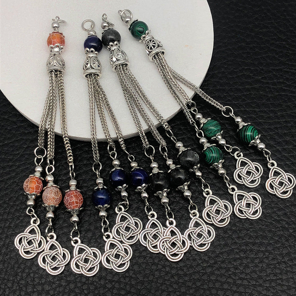 Zinc Alloy Tibetan Silver Tassel Charm Pendant for DIY Necklace Bracelet Clothing Decor