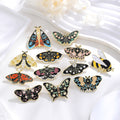 Gold Tone Silver Tone Butterfly Twelve Designs Metal Brooch Pin view 3