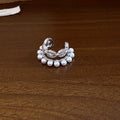 Crystal and Pearl Single Ear Cuffs in Four Designs view 8