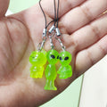 Glow Green Alien, Duck and Cat Phone Strap Charms in Twenty-One Options view 4