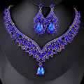 Black Silver Tone Champagne Crystal Garland Crystal Seven Designs Metal Necklace and view 10