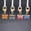 Four-Color Butterfly and Heart Lobster Clasp Charm Collection view 3
