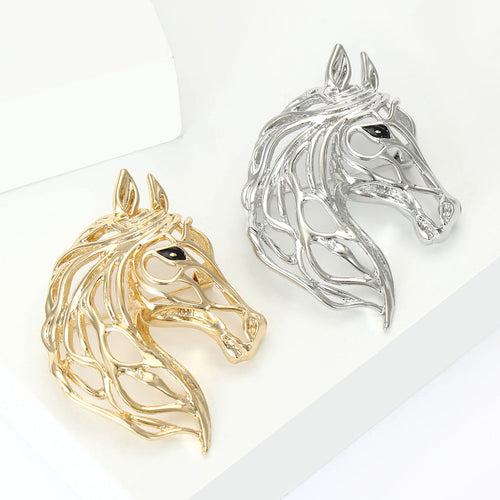 Close view showing the brooch colors and crystal details