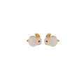 Mixed Color Glossy Bunny Petite Small Stud Earrings view 5