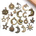 Gold-Tone Sun and Moon Metal Charms with 21 Listed Options view 2