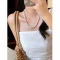 Green and White Beaded Necklaces in Three Styles Fashion Jewelry view 8