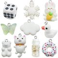 White Bear Glossy Charms with 11 Listed Options for DIY Jewelry Making view 6
