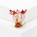 Colorful Enamel Owl Brooch in Four Designs Lapel Pin view 9