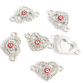 Crystal Hamsa Evil Eye Charms in Six Colors and Two Metal Tones view 6