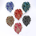 Oversized Crystal Cluster Brooch In Eight Rich Colorways view 2