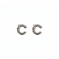Pearl Accent Open Hoop Ear Cuffs In Two Metal Tones view 5