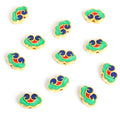 Enamel Cloud Beads in Twelve Traditional Color Combinations view 6