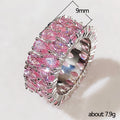 Double-Row Pear Stone Eternity Band In Three Color Variants view 5