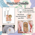 Pink 2025 Disco Ball Keychain With Metal Split Ring view 4