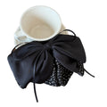 Satin Bow Leopard Print Fabric Hair Claw Clip 2 Styles view 5