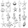 Black Mermaid and Dolphin Metal Charms with 25 Listed Options view 5