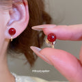 Gold Tone Spiral Clip On Earrings With White Pearls view 4