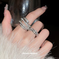 Forty Two Mixed Crystal Pearl Floral Geometric And Animal Rings view 3