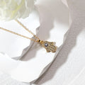 Rhinestone Hamsa Hand Evil Eye Pendant Necklaces Eight Styles view 7
