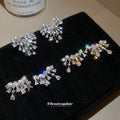 Crystal Branch Ear Clips in Three Metallic Colorways view 3