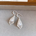 Filigree Drop Earrings With Pearl Centers in Two Finishes view 6