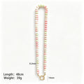 Eleven Color Abacus Bead Necklaces With Round Carabiner Clasps view 6