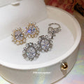 Ornate Crystal Clip On Earrings in Three Designs Statement Jewelry Design view 3