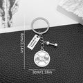 Eight Antique Silver Fitness Equipment Metal Keychain Designs view 11