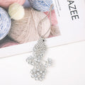 Rhinestone Bird Hanging Ornament Silver Metal Tree Charm view 6