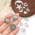Antique Silver Moon and Sun Metal Charms with 48 Listed Options view 4