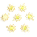 Colorful Cabochon Sunflower Jewelry Components For DIY Earrings And Bracelets Charms view 11