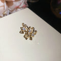 Star And Butterfly Crystal Ear Cuffs In Six Mixed Metal Styles view 11