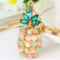 Beaded Pineapple Keychains in White Yellow and Multicolor Options view 8