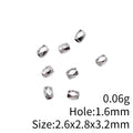 Tiny Faceted Spacer Beads in Six Distinct Metal Finishes view 5