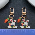 Rainbow Easter Bunny Carrot and Egg Clip Keychain Four-Style Collection view 2