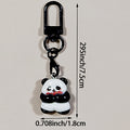 Panda Figure Black Clip Charms in Five Distinct Poses view 10