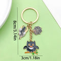 Halloween Charm Keychains Featuring Black Halloween Across 44 Pictured Variations view 6