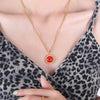 Gold Red Pendant