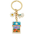 Four Camping Car Tent and Palm Tree Metal Keychain Designs view 5