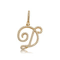 Gold-Tone Alphabet Letter Metal Charms with 26 Listed Options view 9