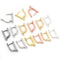 Leverback Earring Clasp Components in Six Metal Finishes view 1