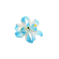 Fabric Orchid Duckbill Hair Clips White Pink Blue Styles view 5