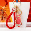 Mixed Jeweled Flip Flop Keychains with Fortune Braided and Plain Loops view 2