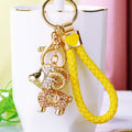 Crystal Fortune Sheep Keychains in Plain and Braided Loop Options view 12