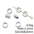 Open Square Spacer Bead in 1 Finish for Jewelry Making view 4