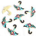 Colorful Umbrella Enamel Metal Jewelry Charms, 16 Designs view 8