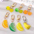 Realistic Citrus Fruit and Banana Clip Keychains in Seven Designs view 1