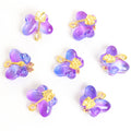 Translucent Glass Butterfly Charms in 12 Color Blends view 11