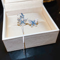 Butterfly Flower Chain Ear Cuffs in Two Colors for Layered Everyday Styling view 7