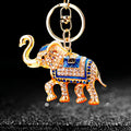 Crystal Saddle Elephant Keychains in Three Colors plus Assorted Options view 2